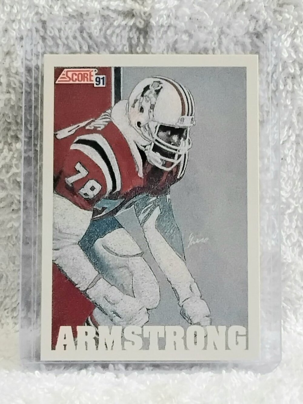 5/$20 Mint 1991 Score Bruce Armstrong MVP NFL Card 640!!